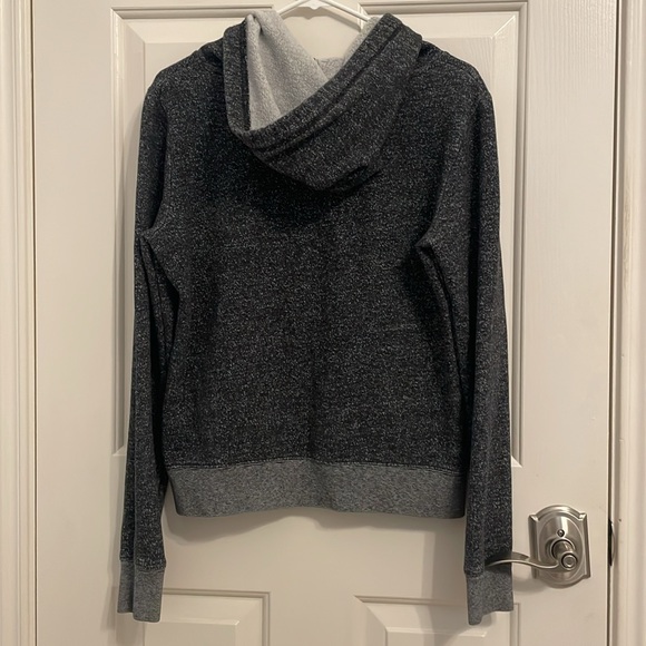 VS PINK Vintage Heathered Grey Heart Hoodie Sweatshirt Size Small - Picture 6 of 7